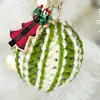Nueva Estación Independiente Transfronteriza de Comercio Exterior Europea y Americana Bolas Navideñas Multicolores Mixtas Bolas Navideñas Tejidas a Crochet Puramente Hechas a Mano