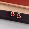 Brincos de diamante cintilantes em formato de cabaça para mulheres, design de nicho, luxo leve, sensação de alta qualidade, novo modelo popular de 2026, brincos únicos e bonitos
