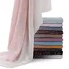 Novo Estilo Cachecol de Chiffon com Pérolas em Gradiente de Cor Círculo com Strass Cachecol de Minorias Étnicas Lenço de Cabeça Africano Malaio Indonésio