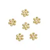 Oro de 14K rectangular recto cuenta pulida hecha a mano DIY pulsera collar cara cortada recta cuenta pulida accesorios de joyería materiales