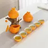 Yuerui Buena Suerte Juego de Té Automático de Viaje Souvenir de Empresa Regalo Práctico Regalo de Año Nuevo