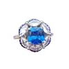 Venta Caliente Nuevo Estilo Colgante de Collar Papalacha Corte Flor de Hielo Femenino Corte Redean Flor Completa de Diamante Diamante de Alto Carbono Rosa