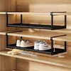 Sapateira Retrátil, Armário de Sapatos Doméstico, Divisória em Camadas, Suporte de Sapatos, Cesta Suspensa, Rack de Armazenamento Fácil de Instalar, Organizador de Sapatos