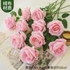 Rosa de Simulação Dia dos Namorados Buquê de Plástico Decoração de Casa Flor Artificial Sala de Estar Mesa de Jantar Arranjo de Flores Decoração com Flores Secas