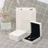 Una generación de caja de joyería certificado de plata de ley paño de plata tarjeta de felicitación inscripción empaque de regalo exquisito caja de regalo de alta gama