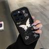 Borboleta de Fogos de Artifício Adequada para Apple 17Pro À Prova de Choque Capa de Celular Iphone16 15Promax Estilo Europeu e Americano 14 Legal 13