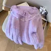 Suéter de Punto con Retazos de Encaje Pura y Atractivo, Hombros Descubiertos, de Atar para Mujer, Nuevo Estilo Otoño/Invierno 2026, Top Suave y Dulce