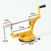 Herramienta para patatas fritas rizadas cuchillo giratorio máquina de patatas fritas en espiral remolino hilo de patata salida puesto de producto terminado comercial