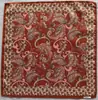 Pañuelo Retro Pequeño Floral Estampado Doble Cara Personalizado Imitación Seda para Hombre Exportación Exportación Admite Fotos y Muestras Logotipo