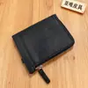 Portatarjetas Estilo Coreano Personalizado por el Fabricante Portatarjetas con Cremallera Cartera Corta Cartera Pequeña de Cuero Billetera Pequeña con Cremallera Portatarjetas