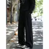 Pantalones Casuales de Lino Imitación Estilo Old Money para Hombre, Verano Ligeros Transpirables de Secado Rápido, Pierna Ancha con Corte Recto Caído