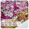 Tela Estampada Estilo Pastoral de Algodón de 100g Tela Estampada de Algodón 60S para Camisas de Mujer, Vestidos, Faldas y Ropa Infantil