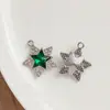 Nuevo Colgante de Aleación Microincrustado Accesorios para Joyería DIY Pulsera Collar Colgante de Joyería Estrella Luna Venta al por Mayor