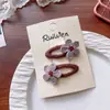 Pasadores de Flores Tejidos para Niños, Lindos Pasadores para Bebés, Nuevos Pasadores Femeninos de Otoño e Invierno Que No Dañan el Cabello, Pasadores y Accesorios para el Cabello