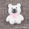 Accesorios para Funda de Teléfono Móvil de Dibujos Animados para Niños Accesorios de Resina Oso Pegamento Crema Material DIY Barro de Huella de Mano y Pie Tocado Accesorios para el Cabello