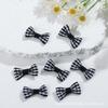 En stock, 2,8 cm, cuadros con lazo, accesorios de ropa para niños, accesorios de ropa, accesorios de peluche para bricolaje.