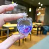 Reloj despertador acrílico creativo con decoración de arena líquida, colgante de aceite parpadeante, decoración de escritorio de oficina, juguete para niños