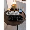 Tigela de Cerâmica para Óleo Essencial Recipiente para Mistura e Dosagem Tigela Prato Spa Hotel Massagem nos Pés Limpeza de Ouvido Frasco de Aroma Spa Tailandês