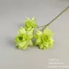 Flores Artificiales con 3 Cabezas, Rosas Flip-Flap para San Valentín, Decoraciones para Salones de Bodas, Escaparates, Flores de Seda, Arreglos Florales, Flores de Cascada, Venta al por Mayor