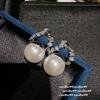 Pendientes Austria Vintage Pez Gema Arcoíris Pendientes Vintage Chapados Oro 18K Zircón Mariposa Brillante