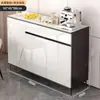 Aparador de Luxo Leve Uso Doméstico Montado na Parede Integrado Simples Moderno Armário Multifuncional de Armazenamento Sala de Estar Cozinha Armário