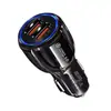 Atacado do Fabricante Carregador de Carro Inteligente Qc3.0 Porta Dupla Carregador de Carro Duplo USB 12V Carregador de Carro de Carregamento Rápido