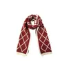 Versátil Novo Outono e Inverno 2025 Ano Novo Presente de Natal Cachecol Vermelho Tricô Cor Sólida para Mulheres Inverno Quente Estilo Japonês