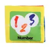 Libro de tela divertido para bebé Educación temprana del bebé Cognición Aprendizaje de inglés Papel sonoro Desarrollo cerebral Libro de tela rasgable Juguete
