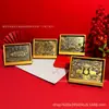 Escultura de bronce en relieve estilo chino "Fortuna Abundante Año Tras Año" de oro puro 999, decoración de mesa tridimensional, personalizable para venta al por mayor