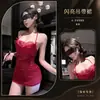 Lencería Sexy Estilo Nuevo para Mujer de Discoteca, Cubre Pecho de Encaje Transparente, Vestido Seductor sin Tirantes, Camisón Ajustado al Cuerpo