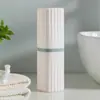 Taza de lavado para viaje, taza portátil para cepillo de dientes y enjuague bucal, set de cepillo de dientes de viaje, portacepillos de dientes para parejas, caja para cepillo de dientes