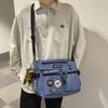 Bolsa de Ombro para Trabalho Masculina Marca Moderna Bolsa de Ombro Funcional Ins Bolsa Pequena da Moda Bolsa Transversal Estilosa de Rua Bolsa de Estudante Masculina