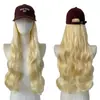 Amazon comercio exterior sombrero peluca pelo largo rizado integrado fibra sintética africana peluca dorada de ondas grandes desde la fábrica de origen