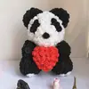 Oferta EspecialOso de Espuma de Polietileno Oso Rosa Flor Eterna Regalo para el Día de la Madre Cumpleaños Flor Artificial 520