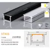 Canal de Aluminio para Luz Lineal LED al por Mayor del Fabricante, Luz Lineal con Borde, Canal de Luz de Aleación de Aluminio, Perfil de Canal de Aluminio para Luz Lineal