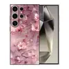 Funda Creativa con Tema de Flores para Teléfono Samsung S25Ultra A90 Rosa S26Plus Cubierta Protectora Adecuada S24 Carcasa Blanda TPU