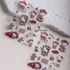 Cyan Sea Novo Fofo Gatinho de Jeans Adesivos para Nail Art Capa de Celular Cartão Traseiro Planejador Adesivos Autocolantes DIY