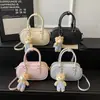 Bolsa de Bowling Portátil Coreana para Mulheres 2026 Novo Estilo Chic do Dia a Dia Bolsa de Ombro Único Transversal Simples Super Popular Bolsa Almofada