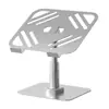 Soporte Ajustable para Laptop, Rotación 360°, Altura 10-20cm, Compatible con Laptops y Tablets de 17.3", Plata/Negro