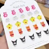 Acessórios de Arte para Unhas de Resina Desenho Animado Kitty Ursinho Morango Acessórios para Unhas DIY Brincos Capa de Celular Acessórios de Unha Vestíveis