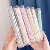 En stock Macaron PVC Transparente Carpeta de Tarjetas de Hojas Sueltas Artística A5 Seis Agujeros Carpeta de Hojas Sueltas Libro de Viaje