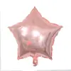 Globos de Papel de Aluminio de 10 Pulgadas con Forma de Corazón y Estrella de Cinco Puntas para Decoración de Fiesta de Cumpleaños Infantil
