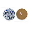 Posavasos redondo de cerámica con patrón retro de transferencia de calor de Amazon puede absorber agua y aislamiento térmico antideslizante