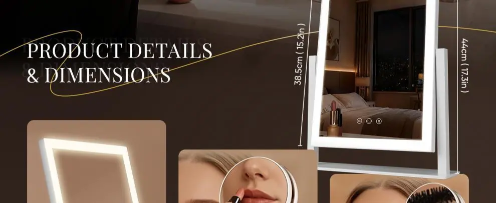 vanity mirror with light