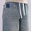 Cadena de Pantalones de Calavera de Capa Única Transfronteriza Europea y Americana Cadena de Estrellas Versátil Cadena de Pantalones de Alta Gama Cadena Colgante Personalizada para Jeans
