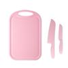 Suplemento alimenticio para bebés tabla de cortar juego de cuchillo de seguridad cuchillo de cocina de plástico no lastima las manos cuchillo para fruta juego completo dedicado en stock venta al por mayor