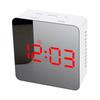 Reloj despertador electrónico para niños, espejo multifuncional para el hogar, moderno y sencillo espejo de maquillaje LED, reloj con asiento, reloj digital