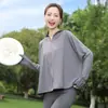 Roupas Finas de Proteção Solar para Verão 2025 para Mulheres Novas Manga Longa Leve Cor Sólida Seda de Gelo Respirável com Capuz Leve
