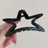 Pinza para el Cabello Grande de Estrella de Cinco Puntas 2024 Nuevo Clip para el Cabello de Otoño e Invierno Adorno para la Cabeza Pasador Pinza de Tiburón Femenina Parte Posterior de la Cabeza