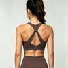 Sujetador deportivo altamente elástico y amigable con la piel, con un hermoso diseño en la espalda, a prueba de impactos, de soporte y ajustable para actividades de yoga y fitness